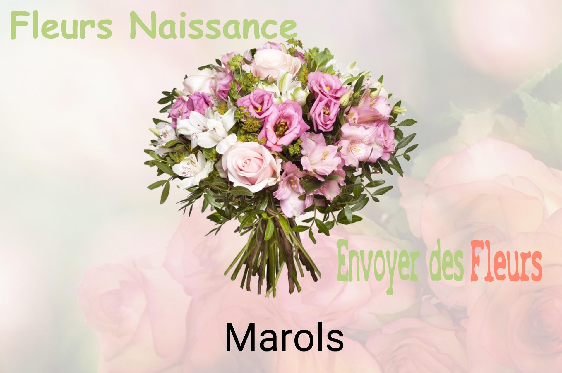 Bouquet de fleurs de naissance livré à Marols